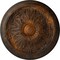 Ekena Millwork Vienna Ceiling Medallion (Fits Canopies up to 3 1/4"), Hand-Painted Rust, 16 7/8"OD x 5/8"P CM17VIRUS - alternate 1